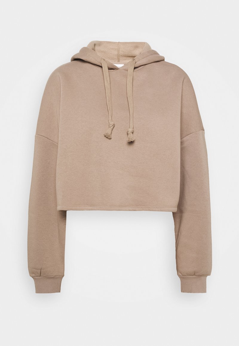Damen Sweatshirts | Gina Tricot BASIC CROPPED Kapuzenpullover goat/tan - KE47412 Damen Sweatshirts | Gina Tricot BASIC CROPPED Kapuzenpullover goat/tan - KE47412