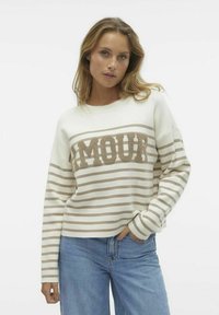 Vero Moda ARIA PARIS O-NECK  - Jersey de punto - birch