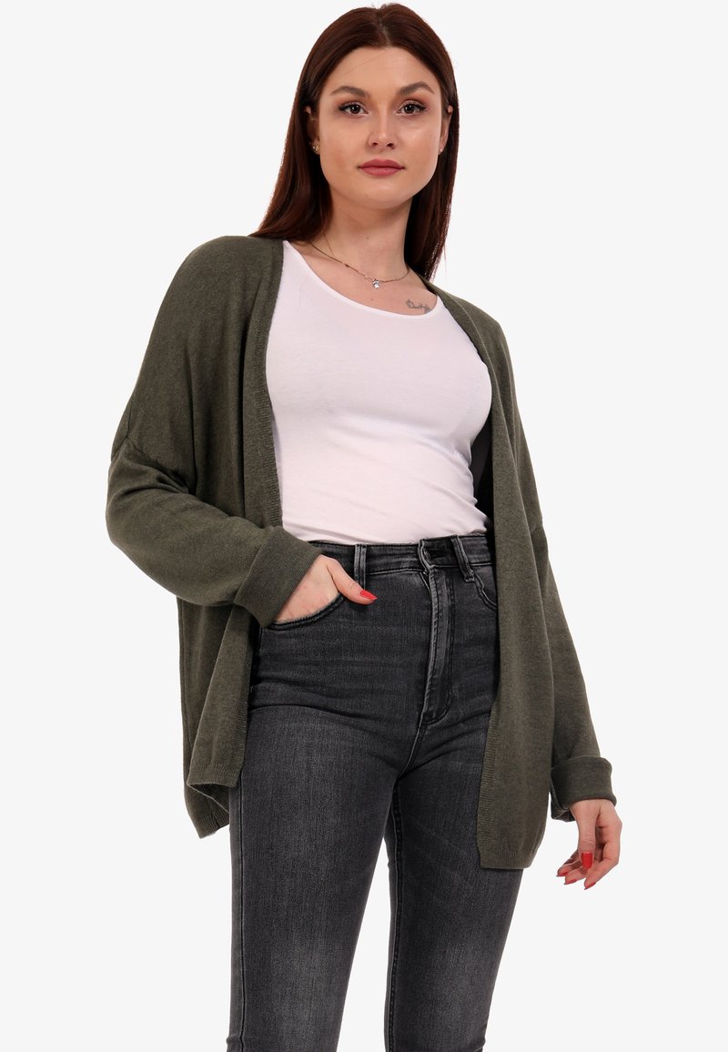 Damen Strickjacken | YC Fashion & Style Strickjacke khaki - TI77962 Damen Strickjacken | YC Fashion & Style Strickjacke khaki - TI77962