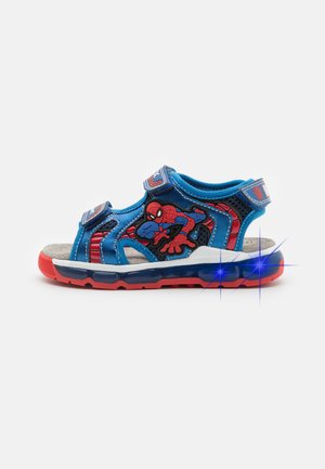 MARVEL SPIDERMAN BOY LIGHTS - Chodecké sandály - navy/royal