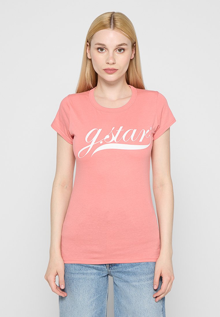 G-Star T-shirt print roze G-Star T-shirt print roze