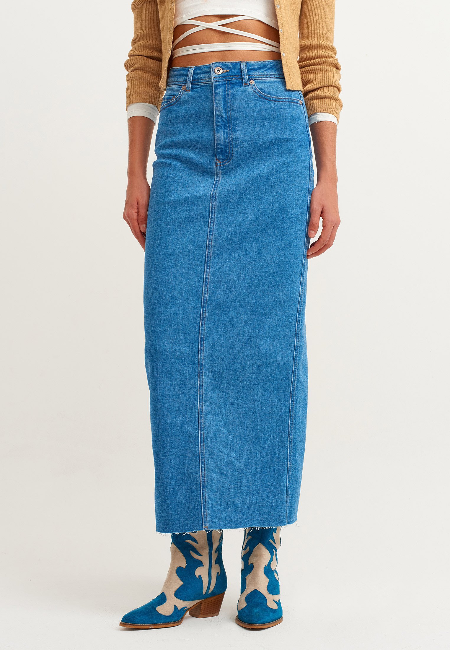 K-Design-rokje-S31-S902-Blue jeans 858 - www.modekleding.be