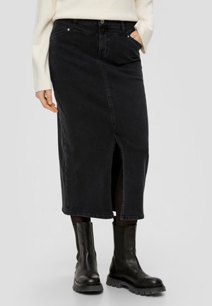 s.Oliver Jupe en jean - schwarz