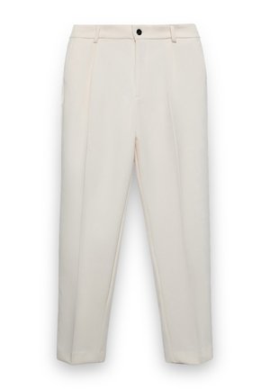 Calliope, PANTALONE LUNGO TINTA UNITA - Stoffhose - crema