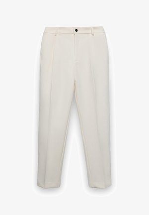 Calliope, PANTALONE LUNGO TINTA UNITA - Trousers - crema