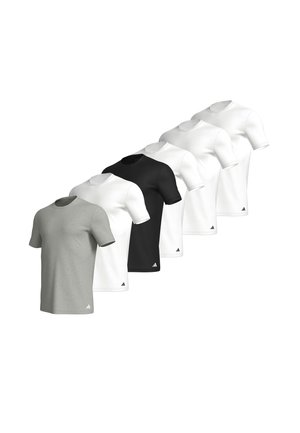 6ER PACK  - Unterhemd/-shirt - weiß   schwarz   grau