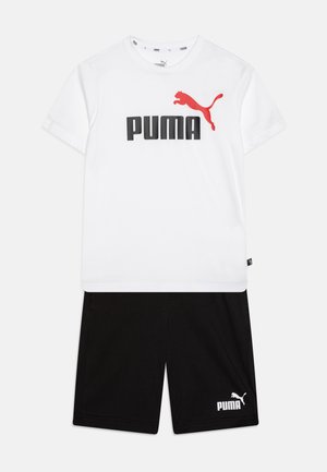 Puma UNISEX SET - Pantalón corto de deporte - white/for all time red