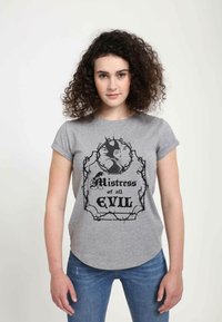Henry Tiger SLEEPING BEAUTY MISTRESS OF ALL EVIL - Triko s potiskem - melange grey