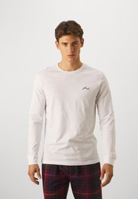 Pier One 2 PACK - Nachtwäsche Shirt - white/black