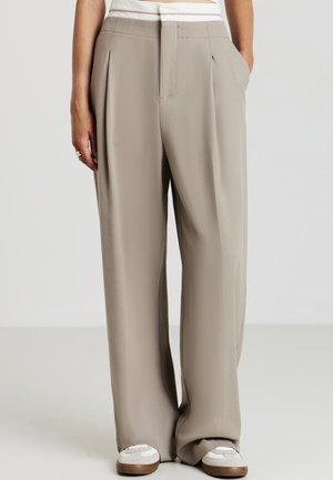 CON PINCES - Pantaloni - fango chiaro