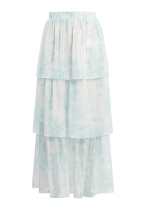 Svetlo modra večplastna krila, izdelana iz prosojnega materiala, z nežnim črtastim vzorcem. Elastični pas za udoben oprijem.