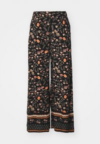 MIDNIGHT AVENUE BORDER - Pantalon classique - anthracite kerala