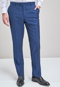 REGULAR FIT TOLLEGNO WOOL - Pantalon - blue