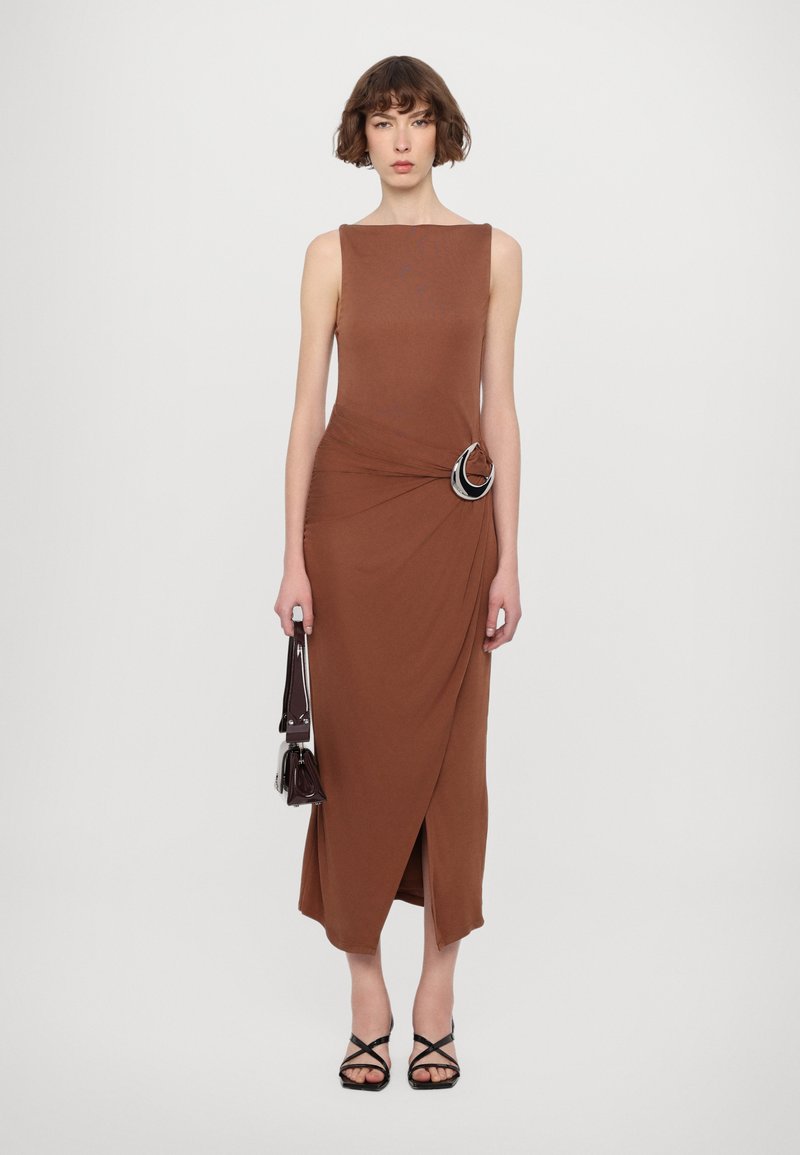 STAUD TALIA DRESS - Jersey dress - tiramisu/sand - Zalando.co.uk