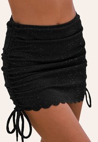 Cupshe SPARKLING RUCHED - Zwembroek - black