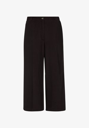 s.Oliver BLACK LABEL, CULOTTE WIDE LEG - Stoffhose - schwarz