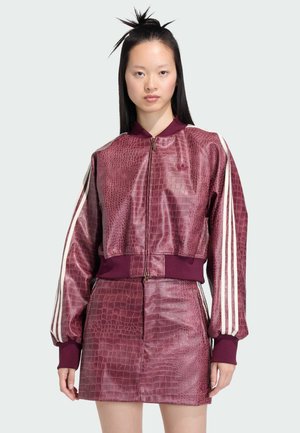 Giacca in similpelle - maroon