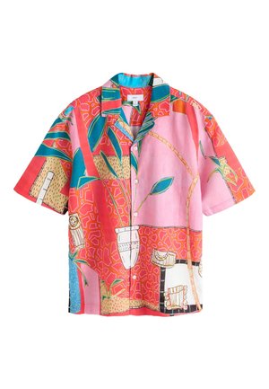Next, REGULAR FIT - PRINT SHORT SLEEVE SHIRT  . - Hemd - red alec cumming