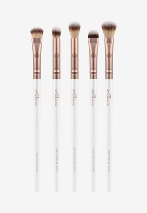 ESSENTIAL EYE SET - Makeup brush set - pearl white/coffee brown