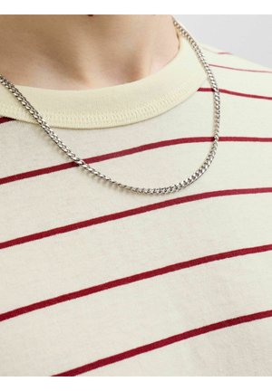 Jack & Jones, T-SHIRT PLUS SIZE GESTREIFT T-SHIRT - T-shirts print - antique white