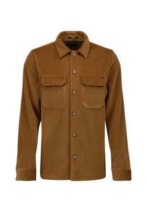 NO EXCESS, STRETCH CORD OVERSHIRT - Lichte jas - caramel