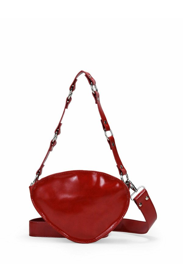 HOMBRO CON ASA DE ANILLAS - Handtasche - rojo