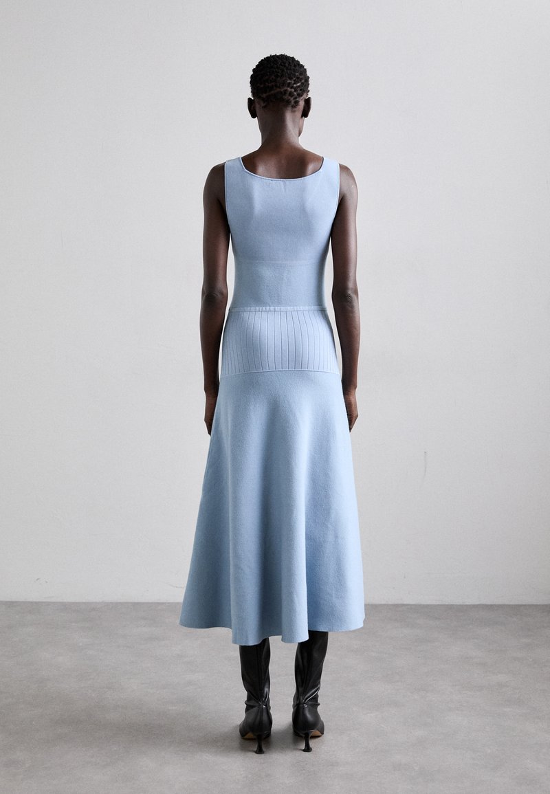 proenza schouler blue dress Selena Twist Back Maxi Dress