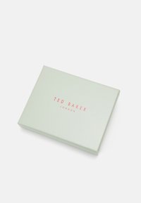 Mint green rectangular box with a smooth texture, featuring "TED BAKER LONDON" printed in pink in the center.