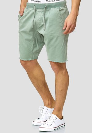 CARVER - Jeans Shorts - blue surf
