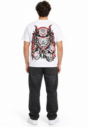 DOLLY NOIRE, HOCKEY MASK TRIO TEE - T-shirt imprimé - white