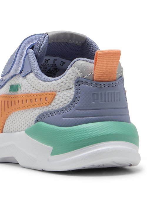 PUMA X-RAY 3 - Zapatos de bebé - feather gray-melon glow-gray sky-vibrant green — foto 4
