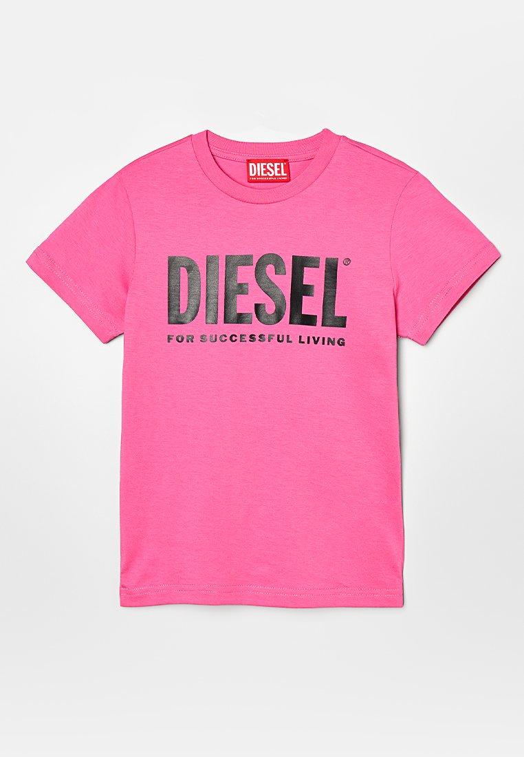 Diesel T-shirt print donkerroze Diesel T-shirt print donkerroze