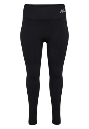 Sorte leggings lavet af strækbart stof. Høj talje med HUGO-branding i reflekterende grå. Tætsiddende design med en glat tekstur.