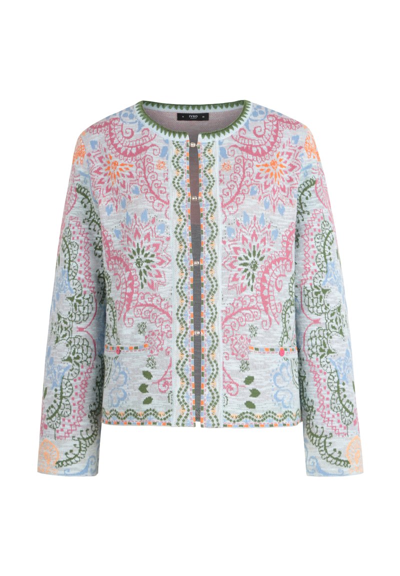 Ivko JACQUARD CARDIGAN, ORNAMENT PATTERN - Vest - sky/lichtblauw ...