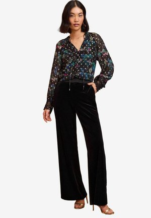 Love & Roses V NECK - Bluse - black scenic