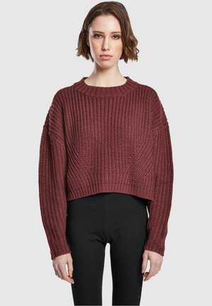 Urban Classics WIDE OVERSIZE  - Trui - cherry