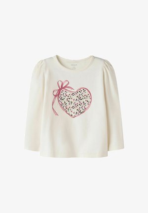 Name it, T-shirt à manches longues - antique white