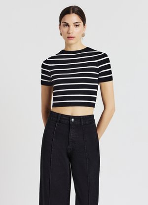 Calliope A RIGHE - T-shirt imprimé - var ultrablack