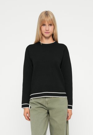 JDYPRIME LIFE - Pullover - black/whitecap gray