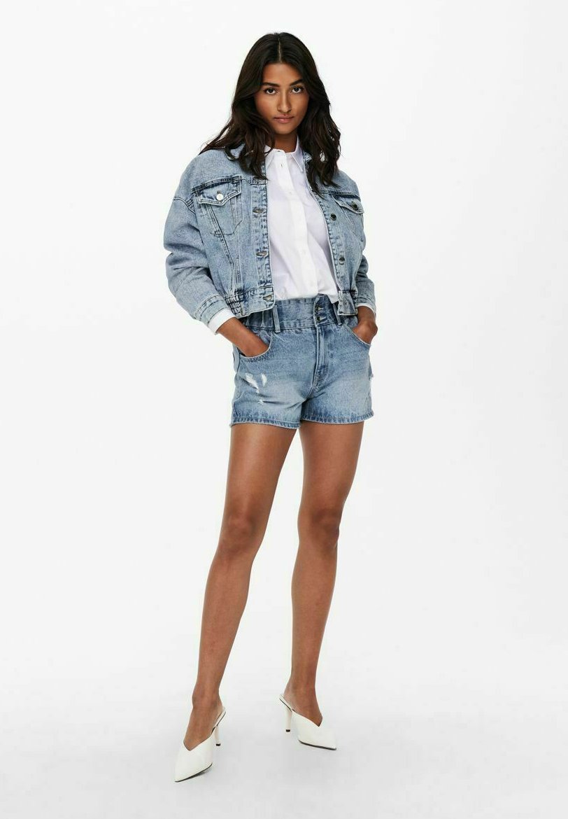 ONLY CROPPED - Denim jacket - light 