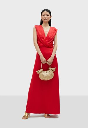 Vestido largo - deep red