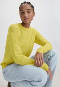 hessnatur REGULAR - Strickpullover - limone