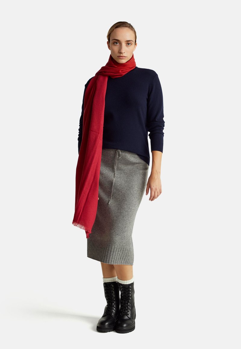 Pull Pure Laine Rayé Bleu Et Blanc TH.M Hafnarfjordur - Taille L Femme, Occasion Très Bon état