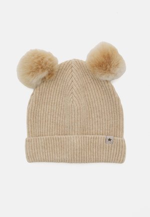 HAT POMPOMS UNISEX - Muts - sand melange