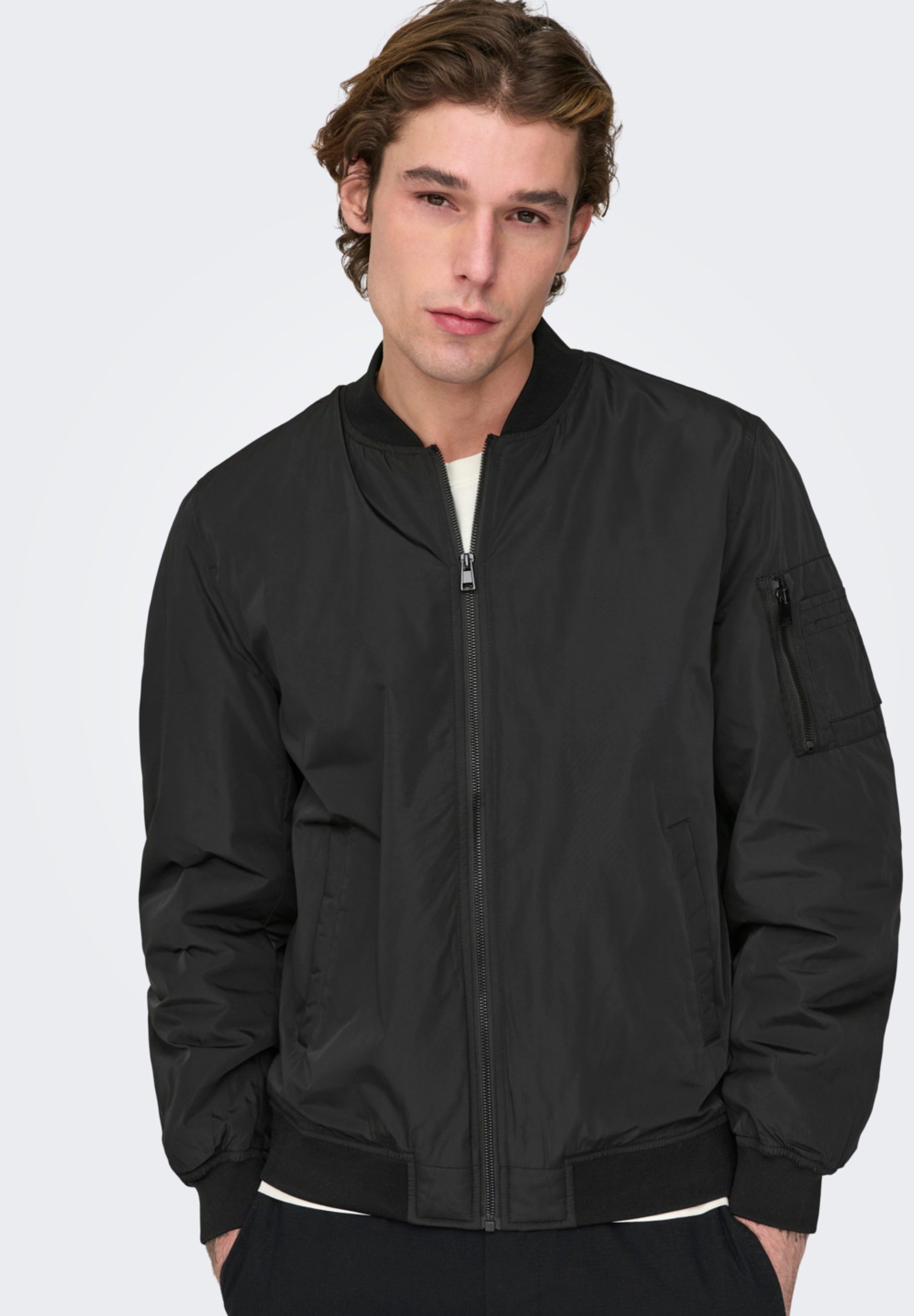 Only Sons JOSHUA OTW VD Bomber Jacket black Zalando