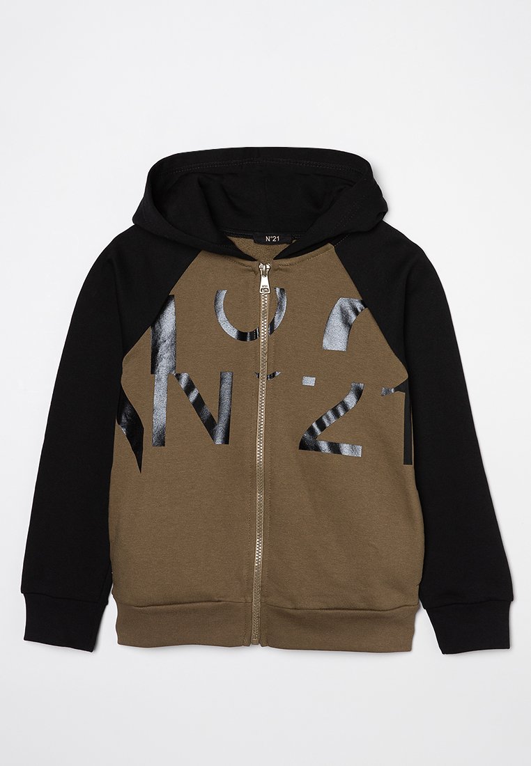 N°21 Sweater met rits bruin N°21 Sweater met rits bruin