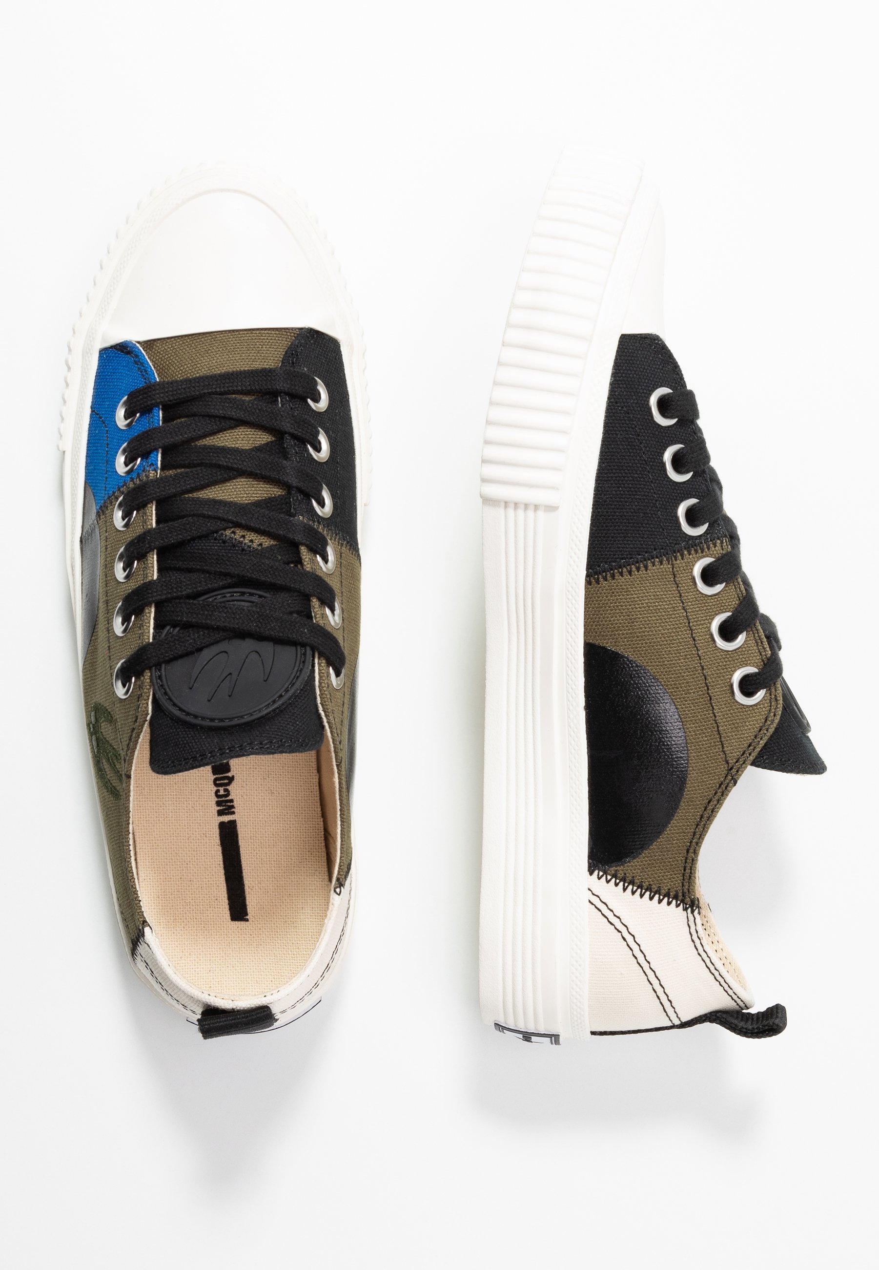 khaki alexander mcqueen trainers