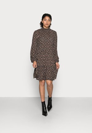 SALLY AMBER - Day dress - black/brown/ bedo petit