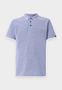 Poloshirts - sodalite blue white two tone