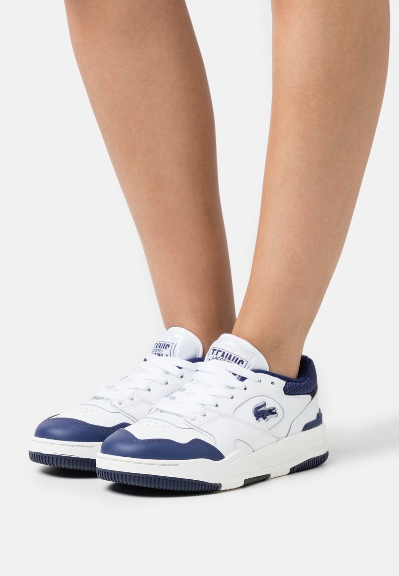 Lacoste LINESHOT - Sneakers laag - white/navy/wit - Zalando.nl